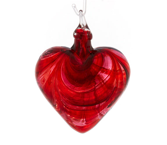 Valentine Heart Ornament by Glass Eye Studio